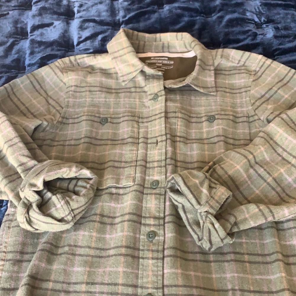 REI casual check shirt